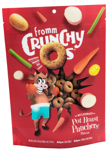Fromm Crunchy O's Pot Roast Punchers Dog Treats 6oz