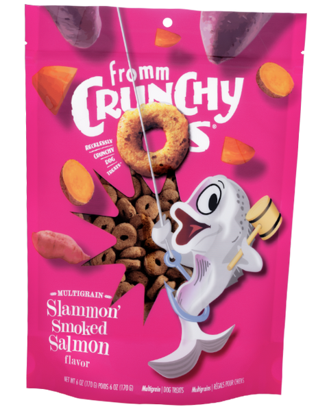 Fromm Crunchy O's Slammon' Smoked Salmon Dog Treats 6oz