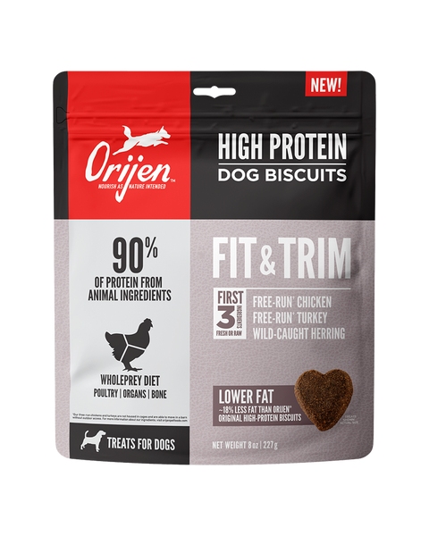 Orijen High Protein Dog Biscuits - Fit & Trim 8oz