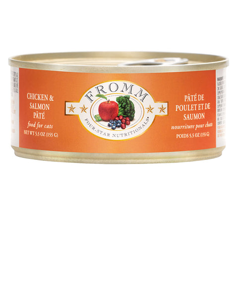 Fromm Chicken & Salmon Pate Wet Cat Food 5.5oz