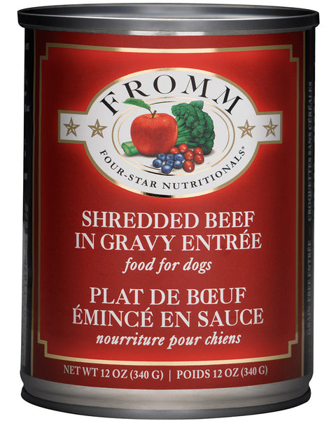 Fromm Shredded Beef in Gravy Canned Dog Food 13oz