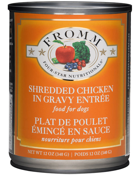 Fromm Shredded Chicken in Gravy Canned Dog Food 13oz