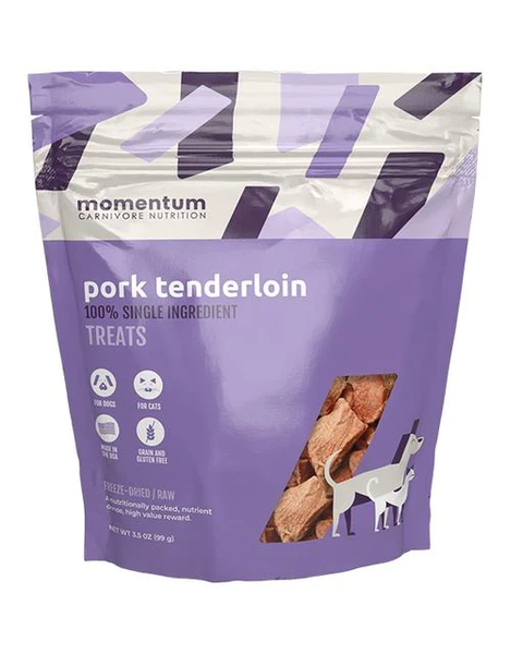 Momentum Freeze-Dried Pork Tenderloin Dog & Cat Treats - 3.5oz