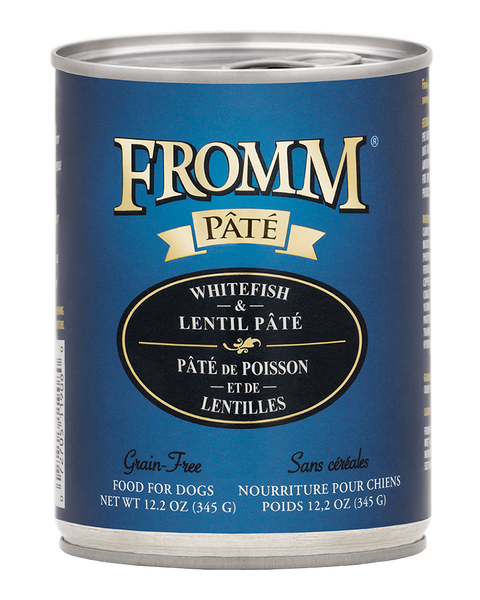 Fromm Gold Whitefish & Lentil Pate Wet Dog Food 12.2oz