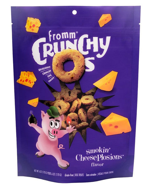 Fromm Crunchy O's Smokin Cheese Plosion Dog Treats 6oz