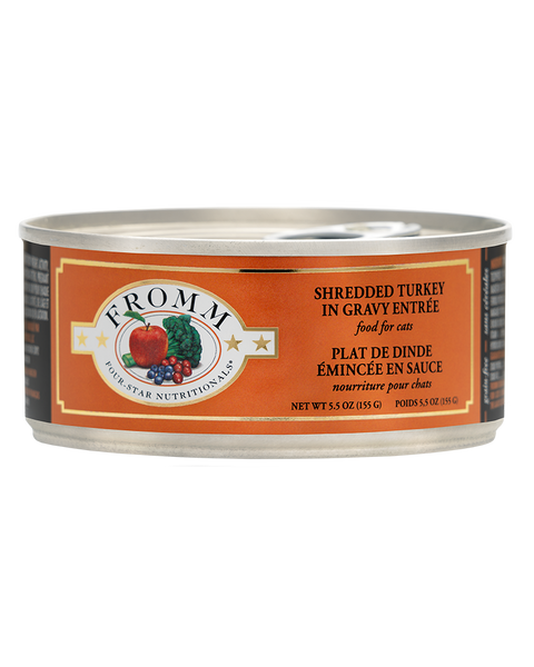 Fromm Shredded Turkey in Gravy Wet Cat Food 5.5oz