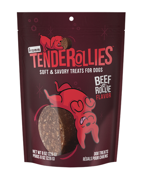Fromm Tenderollies Beef-a-Rollie Dog Treats 8oz
