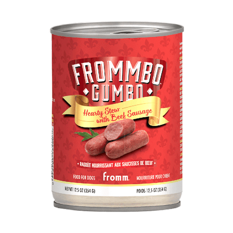 Fromm Frommbo Gumbo Hearty Stew with Beef Sausage for Dogs 12.5oz