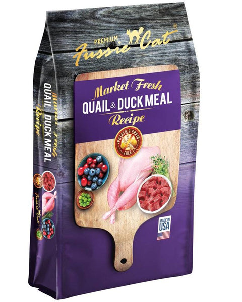 Fussie Cat Market Fresh Quail & Duck Meal Dry Cat Food 10lb