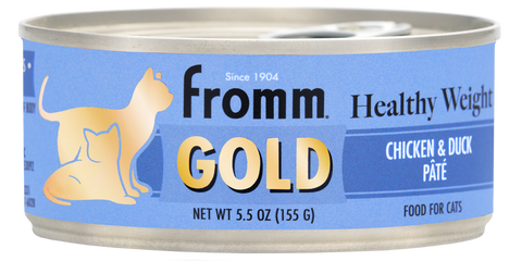 Fromm Gold Healthy Weight Adult Chicken & Duck Pate Wet Cat Food 5.5oz