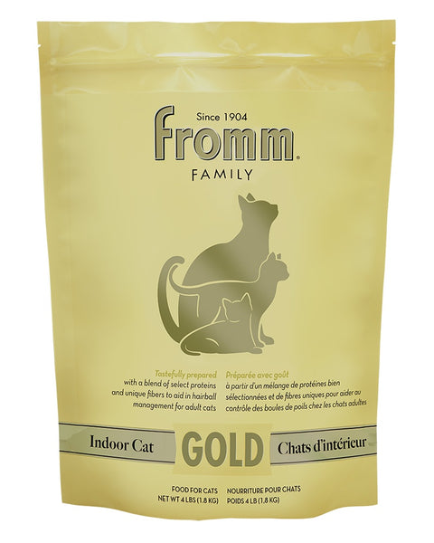 Fromm Gold Indoor Cat Hairball Indoor Dry Kibble 4lb