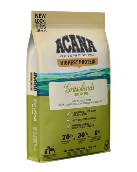 Acana Highest Protein - Grasslands Dry Dog Food 25lb