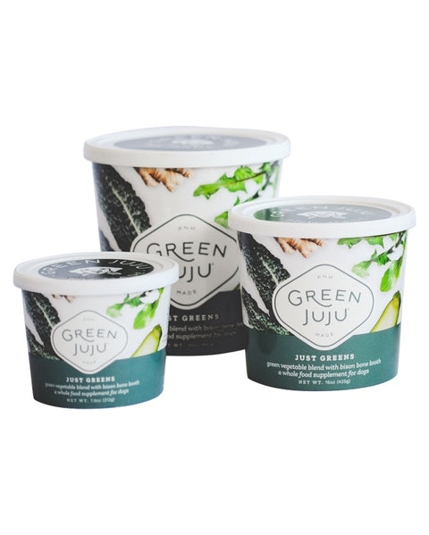 Green JuJu Just Greens Frozen Meal Topper for Dogs 15oz