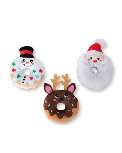 Pet Shop "A Hole Lot of Holiday Fun" Small Dog Toys - 3 Pack