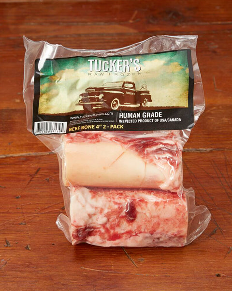Tucker's Raw Frozen Beef Marrow Bone 4" 2 Pack