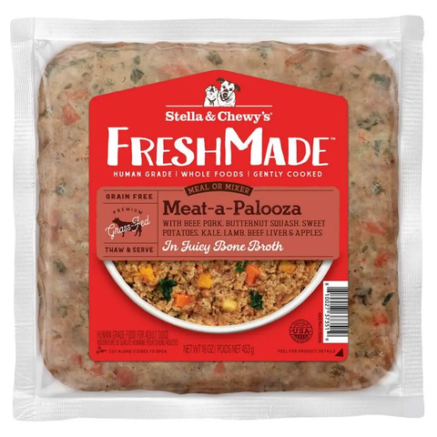 Stella & Chewy's Freshmade Meat-A-Palooza Gently Cooked Dog Food 1lb