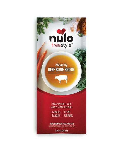 Nulo Freestyle Hearty Beef Bone Broth for Dogs & Cats 2oz