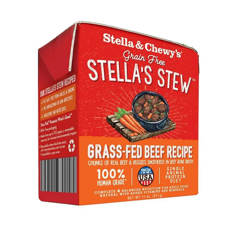 Stella & Chewy's Grass-Fed Beef Stew Wet Dog Food 11oz