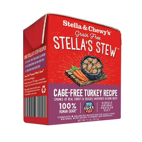 Stella & Chewy's Cage-Free Turkey Stew Wet Dog Food 11oz