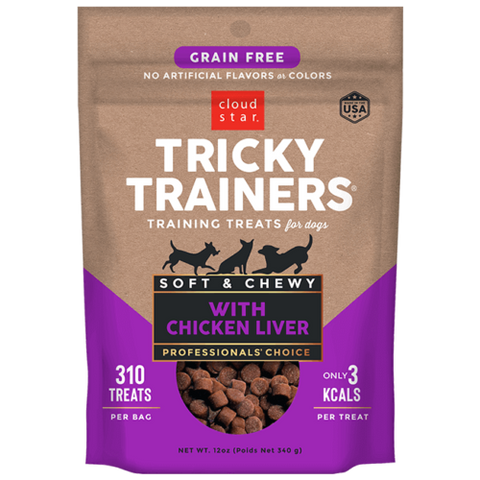 Cloud Star Tricky Trainers Soft & Chewy Chicken Liver Dog Treats 12oz