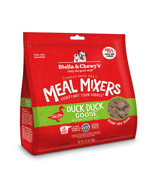 Stella & Chewy's Freeze-Dried Duck Duck Goose Meal Mixers for Dogs 3.5oz