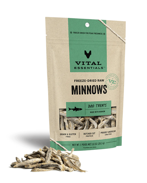 Vital Essentials Freeze-Dried Treats Minnows Dog Treats 1oz