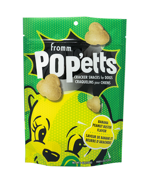 Fromm Popetts Banana Peanut Buster Dog Treats 6oz