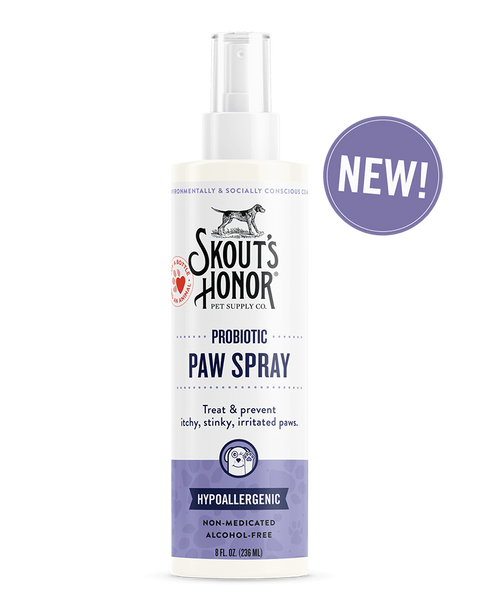 Skout's Honor Probiotic Paw Spray for Dogs & Cats