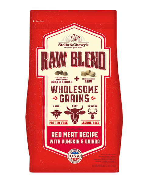 Stella & Chewy's Raw Blend Red Meat & Wholesome Grains Dog Food 3.5lb