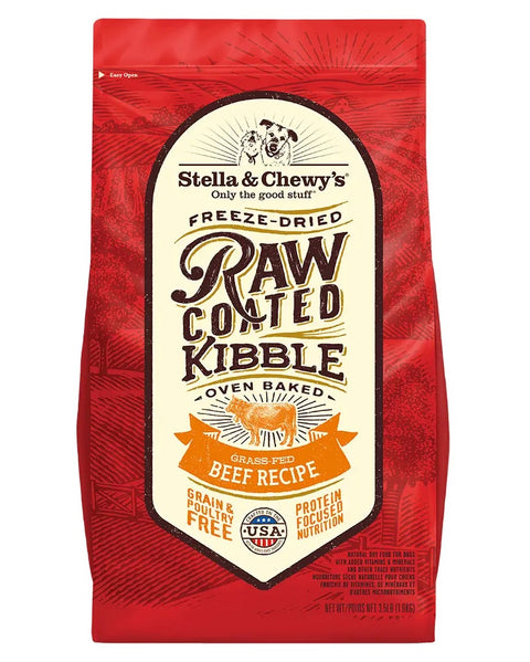 Stella & Chewy's Raw Coated Kibble Grass Fed Beef Dog Food 3.5lb