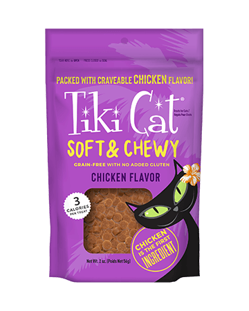 Tiki Cat Soft & Chewy Grain-Free Chicken Cat Treats 2oz