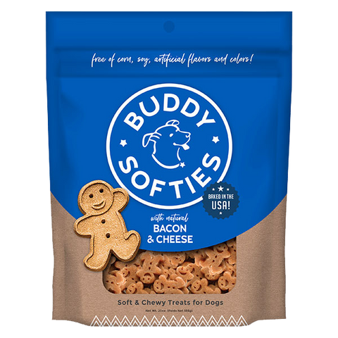 Buddy Biscuits Soft & Chewy Bacon & Cheese Dog Treats 20oz
