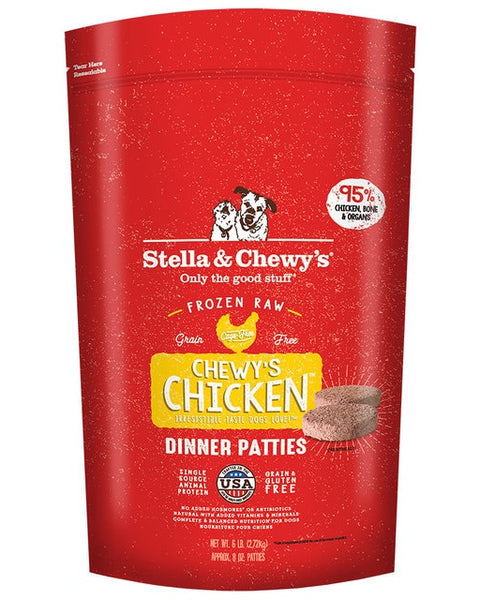 Stella & Chewy's Frozen Chicken Dinner Patties for Dogs 6lb