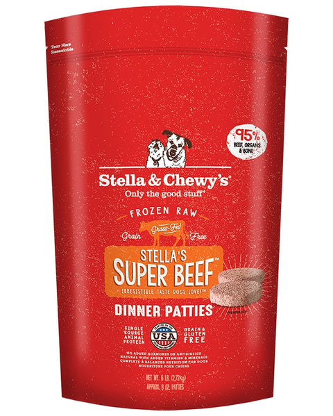 Stella & Chewy's Frozen Beef Dinner Patties for Dogs 6lb