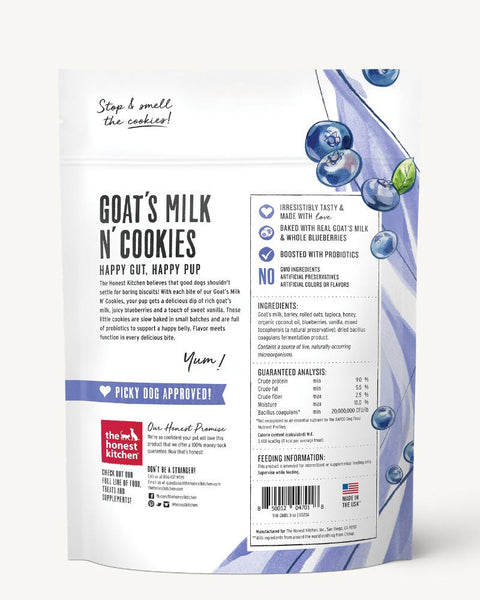 The Honest Kitchen Goat's Milk N' Cookies - Blueberries & Vanilla