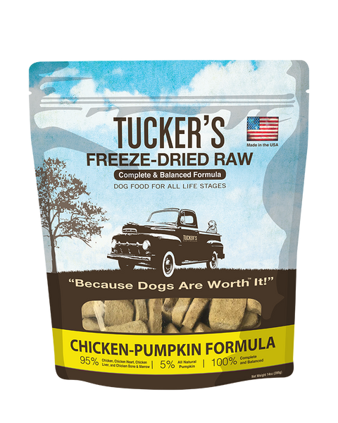 Tucker's Chicken & Pumpkin Freeze-Dried Dog Food 14oz