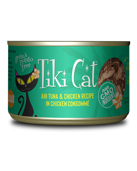 Tiki Cat Hookena Luau Ahi Tuna & Chicken in Chicken Consomme 6oz