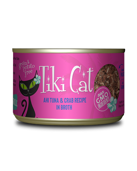 Tiki Cat Hana Grill Tuna & Crab in Broth 6oz