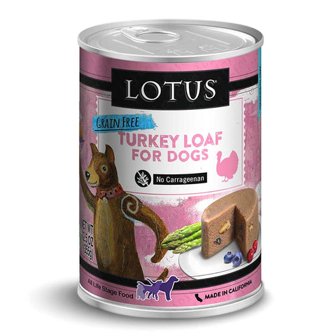 Lotus Grain-Free Turkey Loaf Wet Dog Food 12.5oz