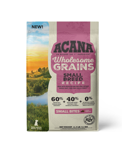 Acana Wholesome Grain Small Breed Dry Dog Food 11.5lb