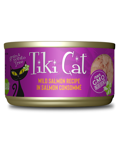 Tiki Cat Hanalei Luau Wild Salmon in Salmon Consomme 2.8oz